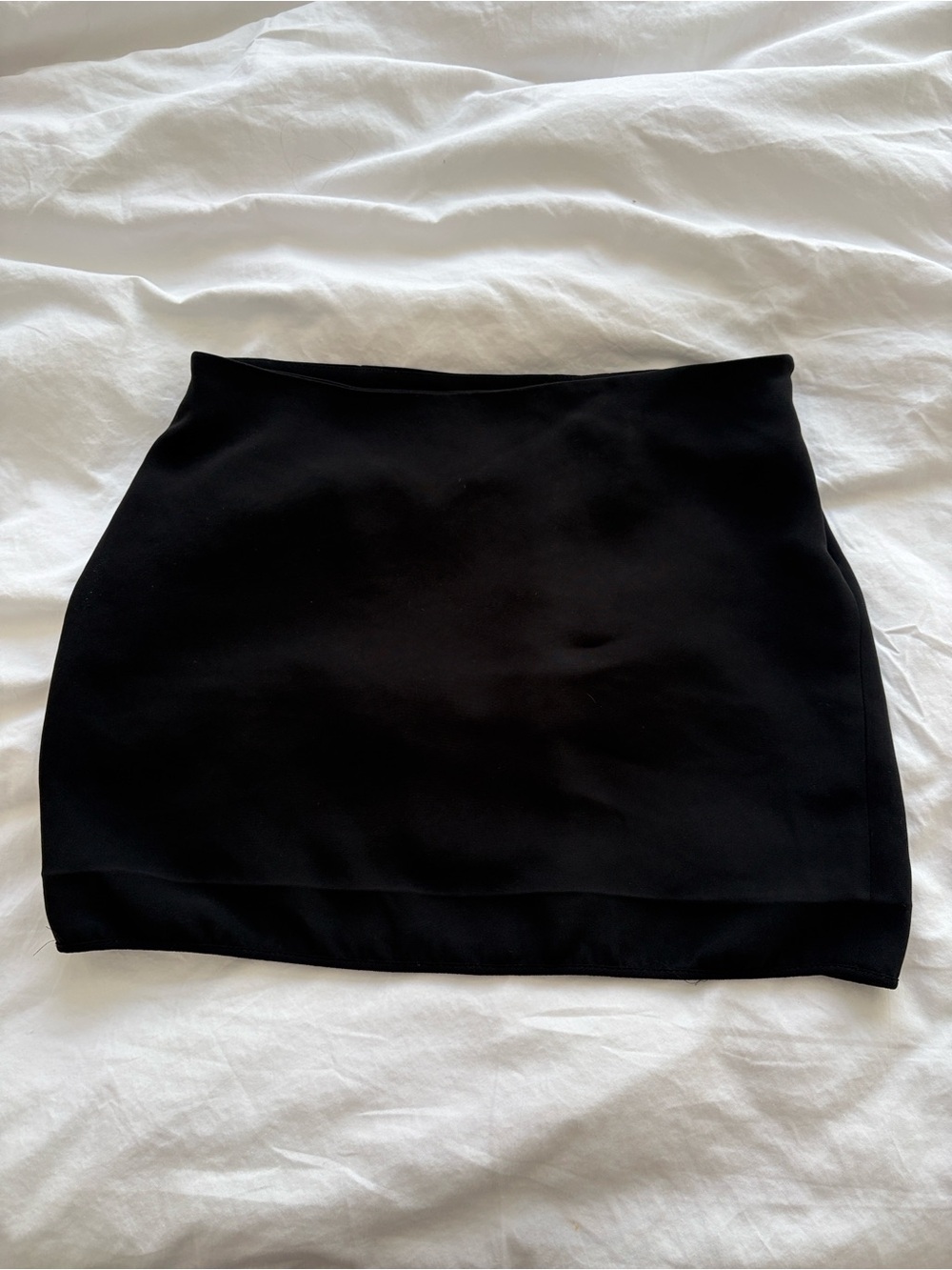 Reformation black mini skirt